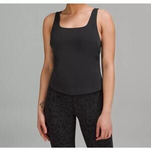 Lululemon InStill Tank Racerback Shelf Bra Padded Black 2